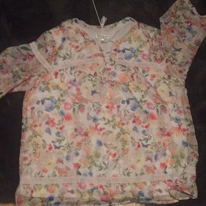 Christopher & banks XL butterfly top.